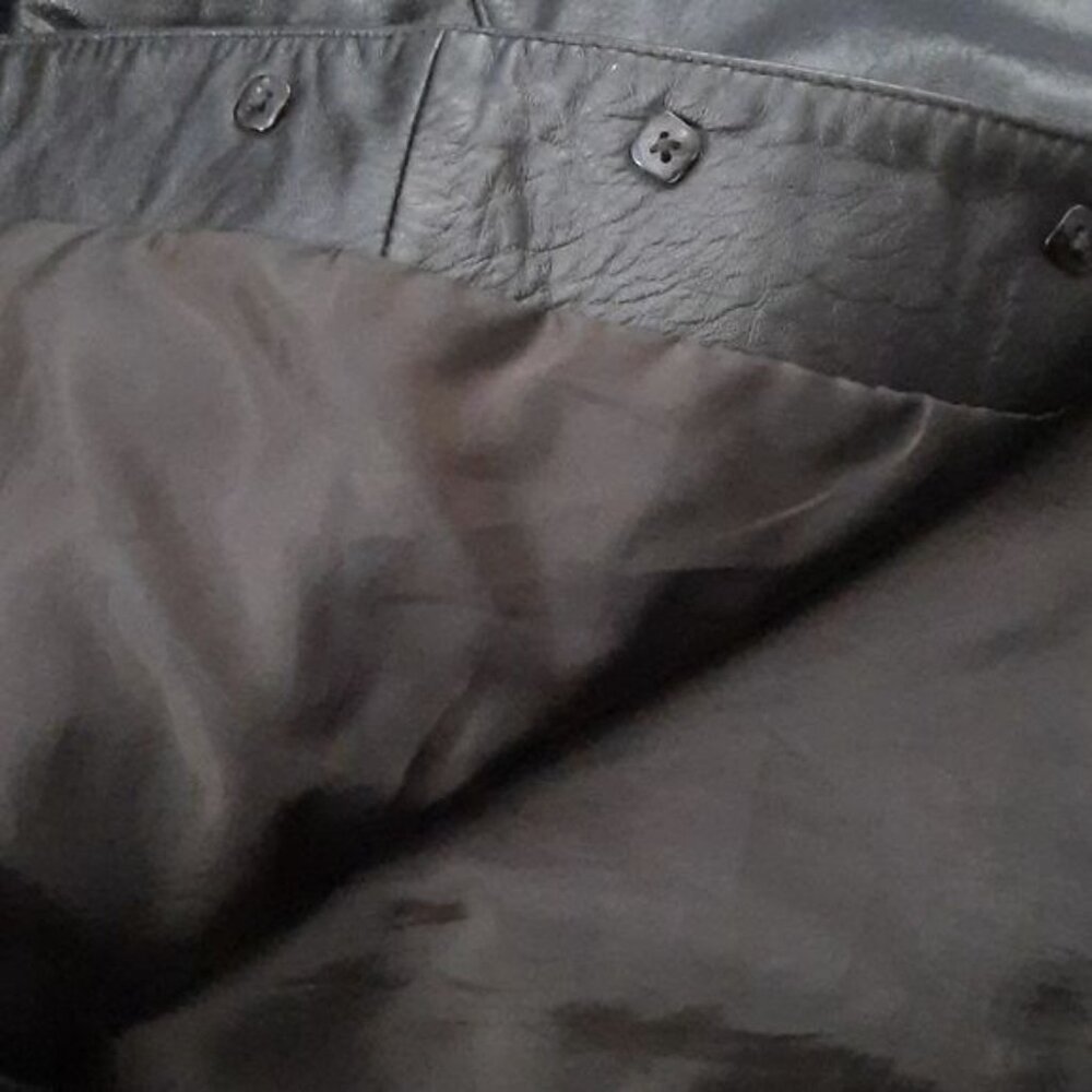 Cripple Creek Dark Brown Soft Leather 5 Button 2 Pocket Motorcycle Vest Size M - Picture 4 of 4